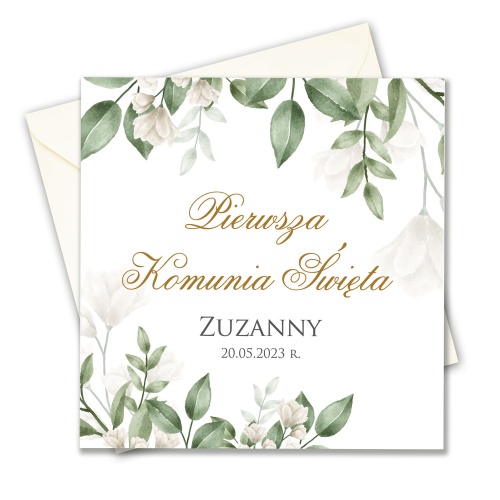 Zaproszenie na Komunię personalizowane