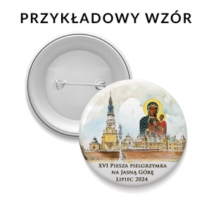 Buttony, przypinki na pielgrzymkę 80 szt