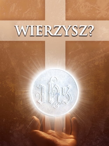 Baner na Boże Ciało, "Wierzysz ?" 75x100 cm