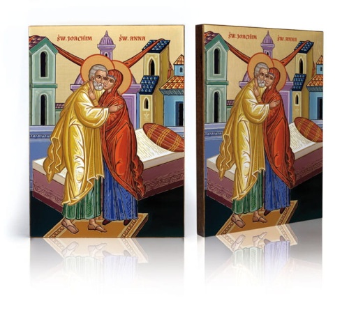 Ikona Święta Anna i Święty Joachim, rodzice Matki Bożej