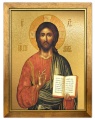 Obraz złocony w ramie, Jezus Chrystus Pantokrator