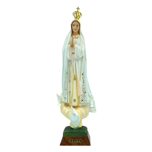 Figurka Matka Boża Fatimska 28cm zdobiona