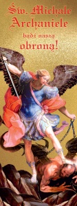Baner religijny - Michał Archanioł 75x200 cm