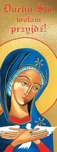 Baner religijny - Pneumatofora - Duchu Św. wołam Przyjdź! 75x200 cm