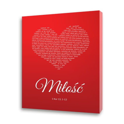 Obraz na płótnie - Hymn o miłości