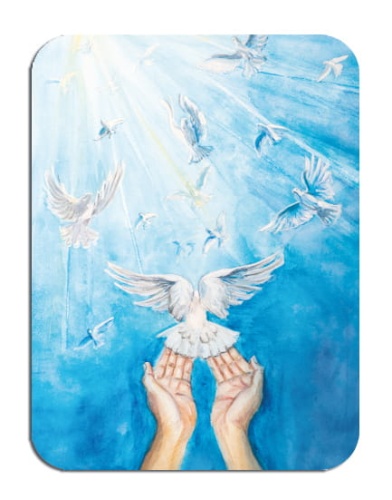 Magnesy religijne Łaska Ducha Świętego  - 10 sztuk