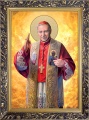 Obraz religijny Błogosławiony Kardynał Wyszyński w ramie z ornamentem