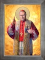 Obraz religijny Błogosławiony Kardynał Wyszyński w srebrnej ramie