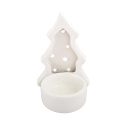 Świecznik porcelanowy biały