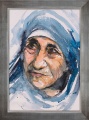 Obraz religijny Święta Matka Teresa  - rama srebrna