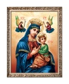 Obraz religijny Matka Boża Nieustającej Pomocy w ramie z ornamentem