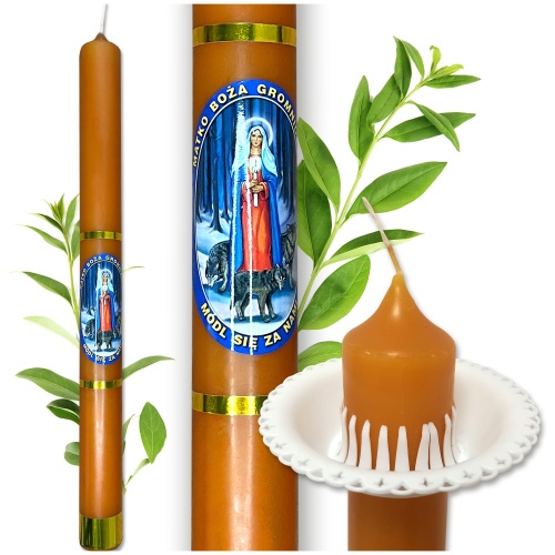 Świeca Gromnica z woskiem