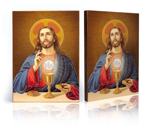 Ikona religijna Jezus Chrystus - Eucharystia
