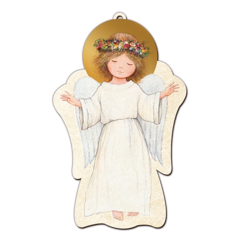 Aniołek - obrazek drewniany