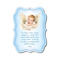 Pamiątka Chrztu Świętego Anioł Stróż z modlitwą, grawer