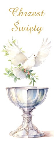 Baner religijny - Chrzest Święty 75x200 cm
