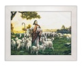 Obraz religijny Dobry Pasterz - rama biała