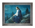 Obraz religijny Jezus Chrystus w srebrnej ramie