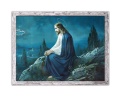Obraz religijny Jezus Chrystus w ramie szarej przecieranej