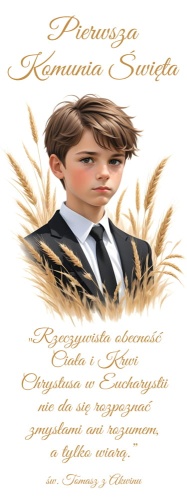 Baner religijny - Pierwsza Komunia Święta