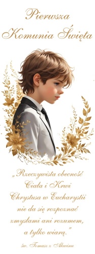 Baner religijny - Pierwsza Komunia Święta