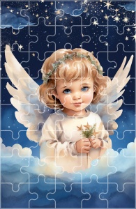 Puzzle Anioł Stróż - 10 szt.