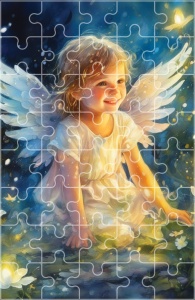 Puzzle Anioł Stróż - 10 szt.