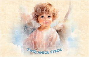 Puzzle Anioł Stróż - 10 szt.