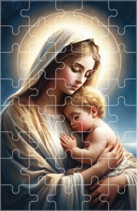 Puzzle Matka Boża - 10 szt.