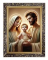Obraz religijny Święta Rodzina - w ramie z ornamentem