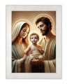 Obraz religijny Święta Rodzina - w ramie białej