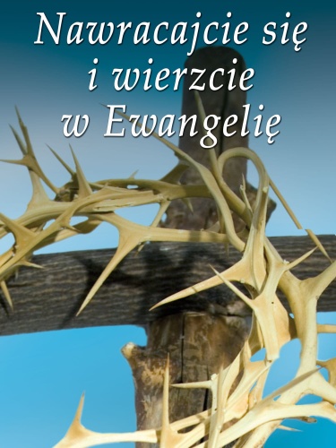 Baner na Wielki Post "Nawracajcie się i wierzcie.." 75x100 cm
