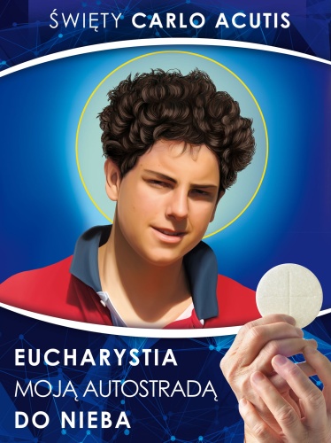 Baner religijny - Święty Carlo Acutis 75x100 cm
