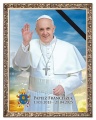Obraz religijny Papież Franciszek  - rama ornamentowa