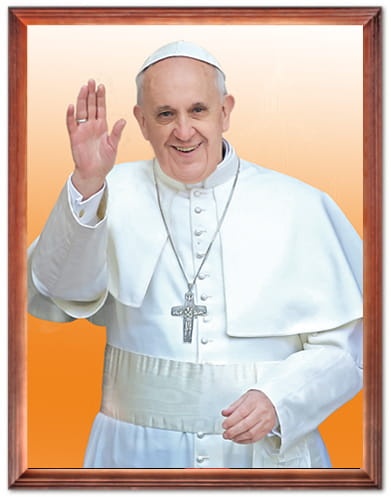 Obraz religijny Papież Franciszek rama drewniana