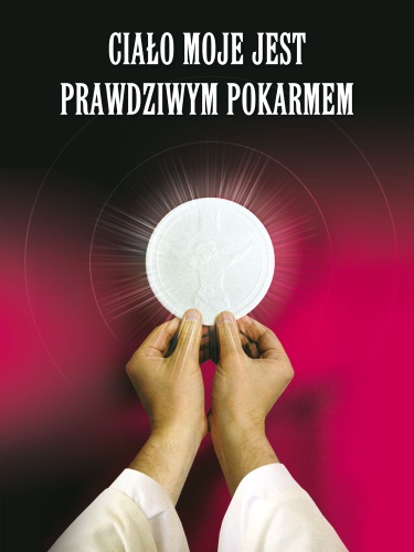 Baner na Boże Ciało "Ciało moje..." 75x100 cm