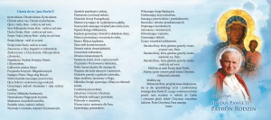 Modlitwy do Św. Jana Pawła II - 25 szt.