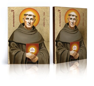 Ikona Święty Bernardyn ze Sieny