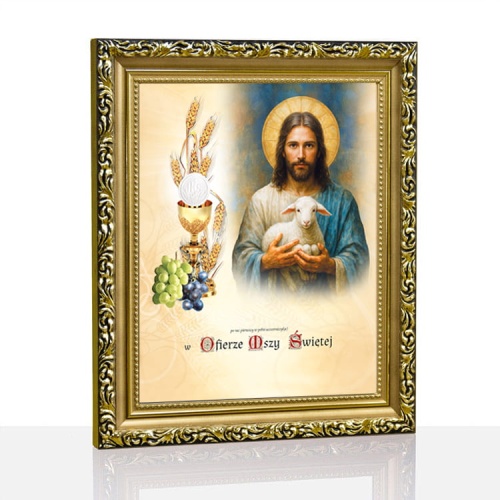 Pamiątka Pierwszej Komunii Świętej - Jezus Chrystus Dobry Pasterz