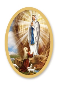 Candele Sticker Madonna di Lourdes