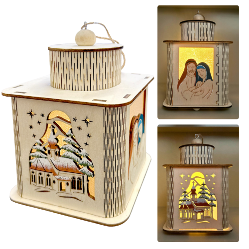 Lampion na roraty dla dzieci + LED