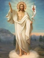 Baner religijny - Jezus Zmartwychwstały - Alleluja! 75x100 cm