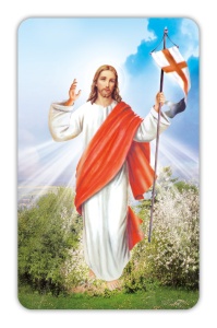 Magnesy Wielkanocne z Jezusem Zmartwychwstałym - 10 szt.
