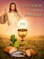Baner na Boże Ciało "To czyńcie na moją pamiątkę" 75x100 cm
