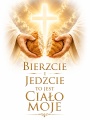 Baner na Boże Ciało "Bierzcie i jedzcie to jest ciało moje" 75x100 cm