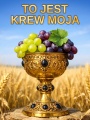 Baner na Boże Ciało "To jest krew moja" 75x100 cm