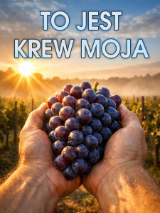 Baner na Boże Ciało "To jest krew moja" 75x100 cm