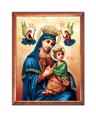 Obraz religijny Matka Boża Nieustającej Pomocy w drewnianej ramie