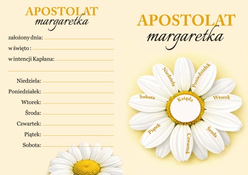 Apostolat Margaretka - folder - 25 szt.