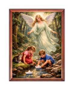 Obraz religijny dla dzieci Anioł Stróż 
